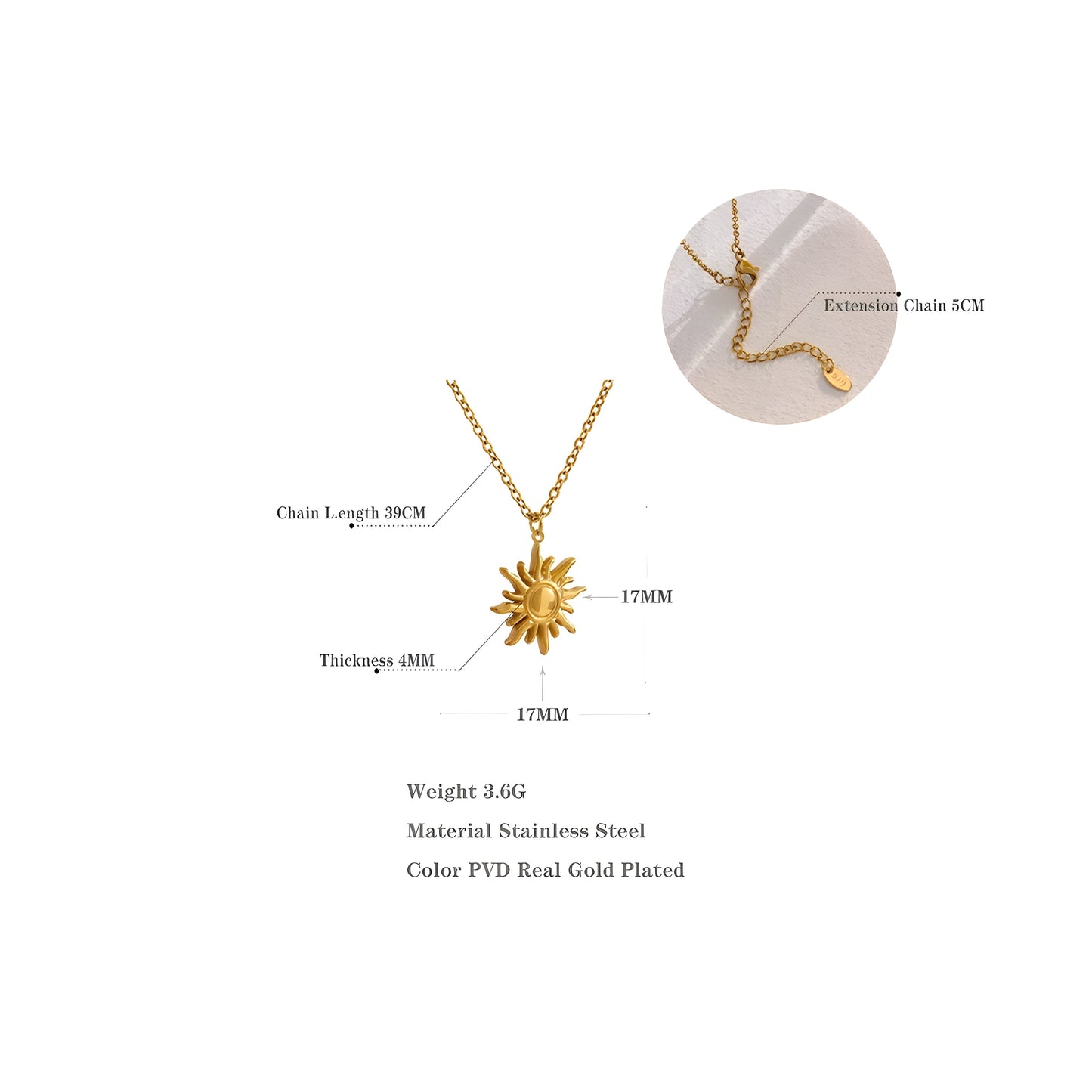 BEHI SUN NECKLACE
