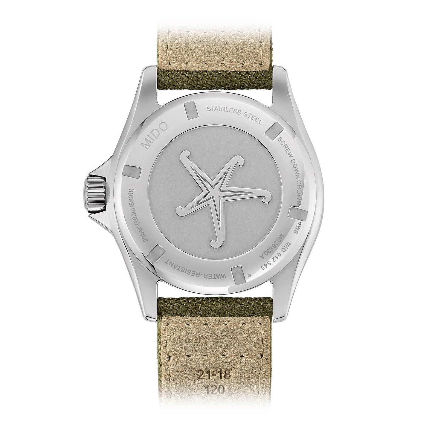 Mido orologio Ocean Star Tribute 40,5mm verde automatico acciaio M026.830.18.091.00