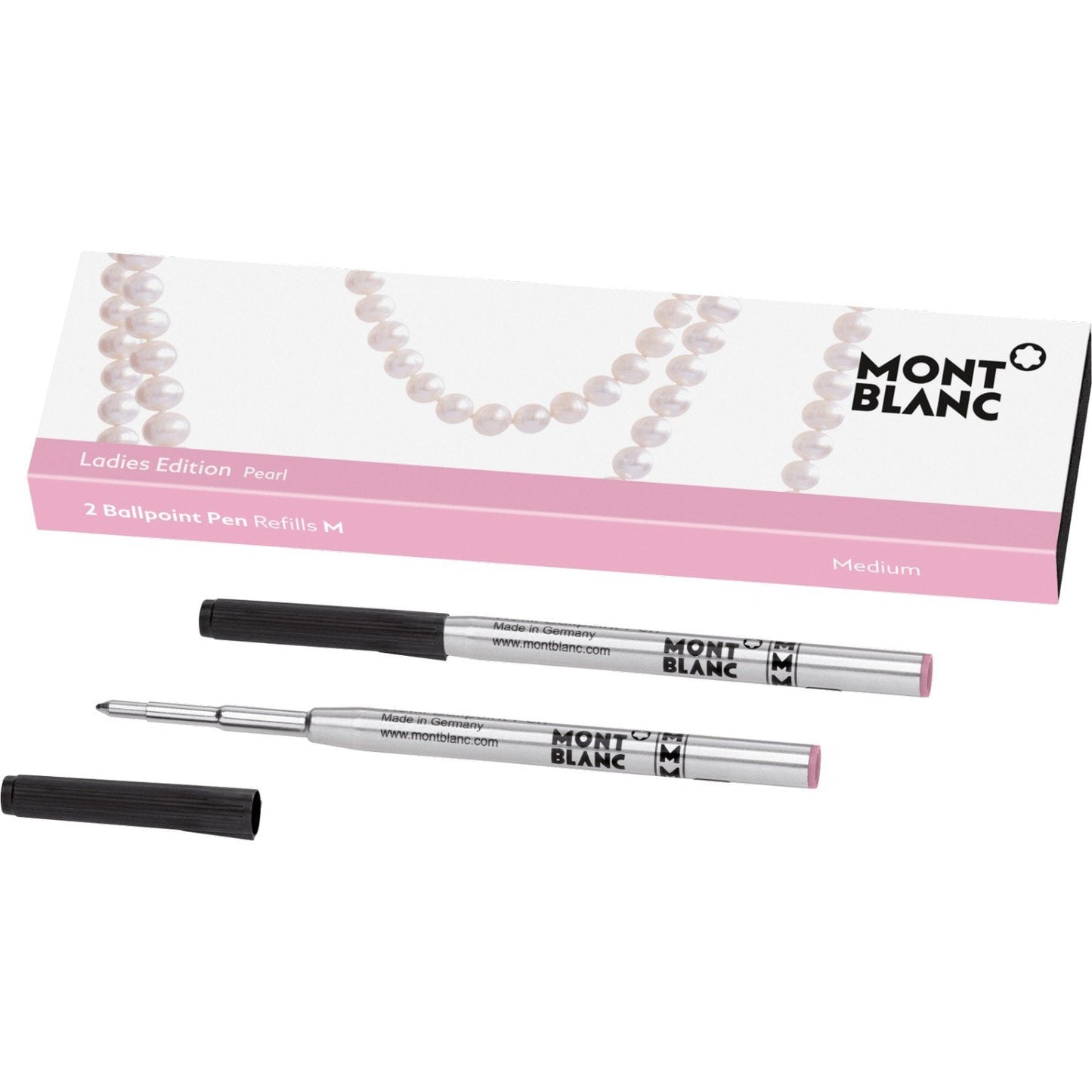 Montblanc 2 refill per penna a sfera (M) Ladies Edition Pearl Pink ( rosa ) 118886