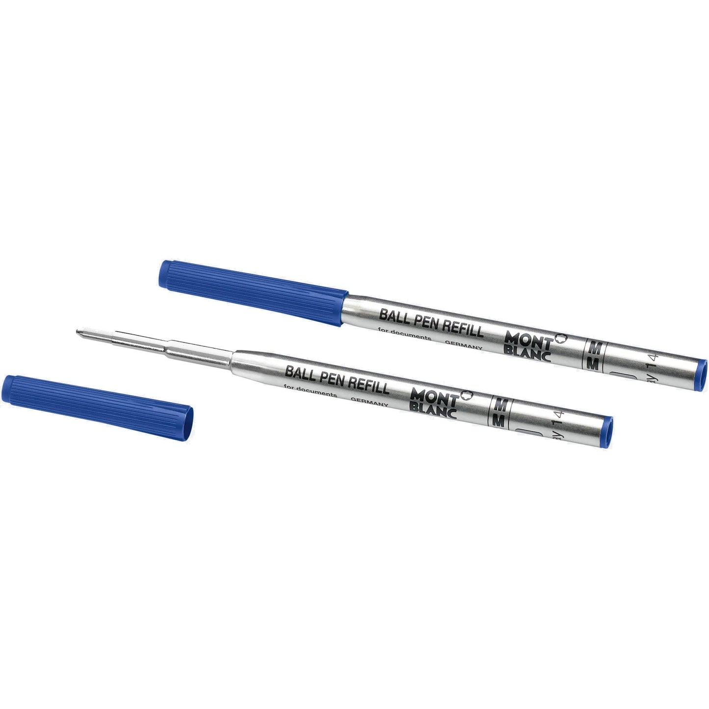 Montblanc 2 refill per penna a sfera punta M Royal Blue blu 128214