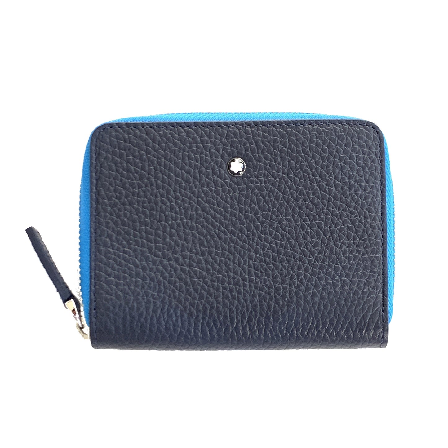 Montblanc custodia accessori per telefono 1 scomparto grande Meisterstück Soft Grain blu celeste 124126