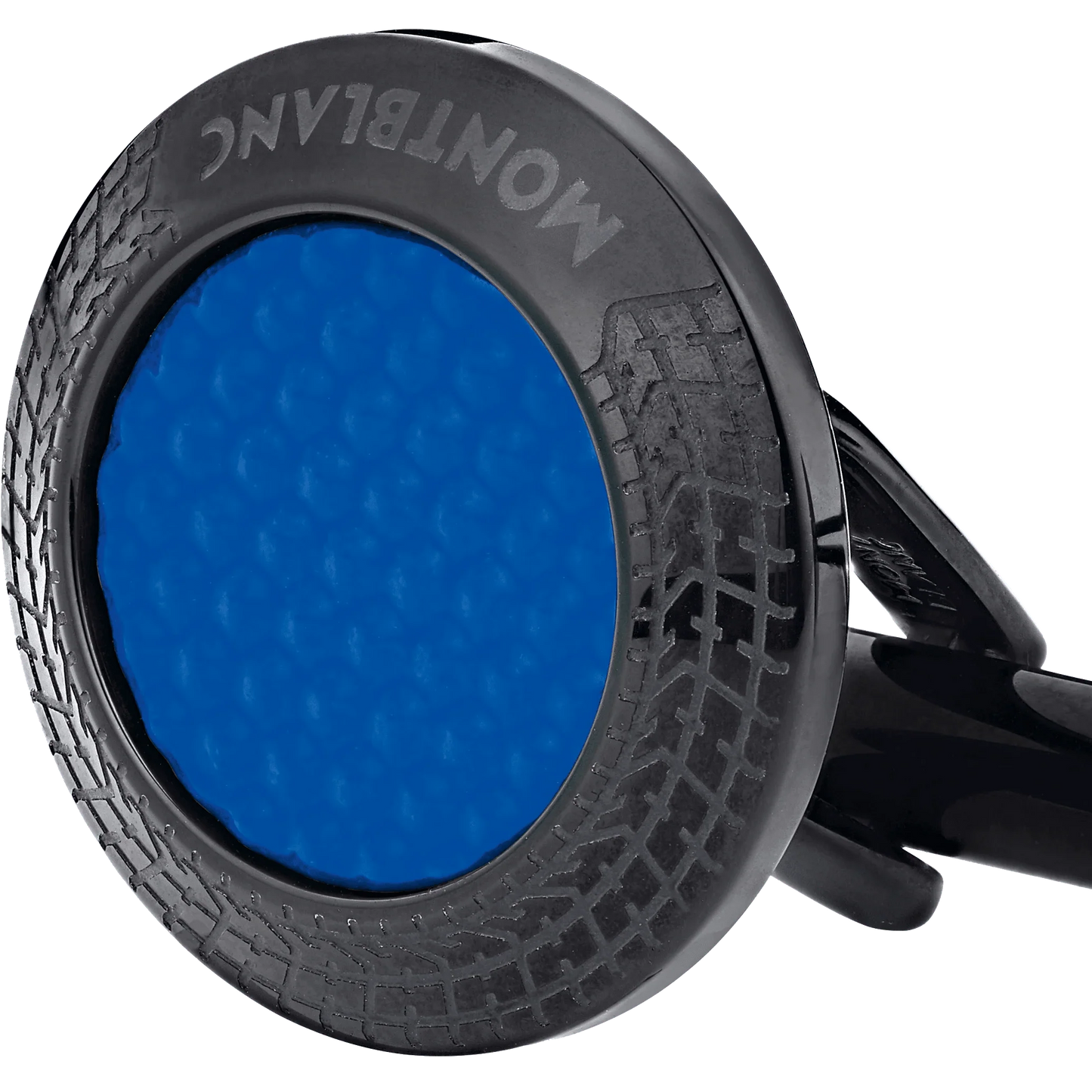 Montblanc gemelli Meisterstück Great Masters Pirelli in acciaio e lacca blu 128396