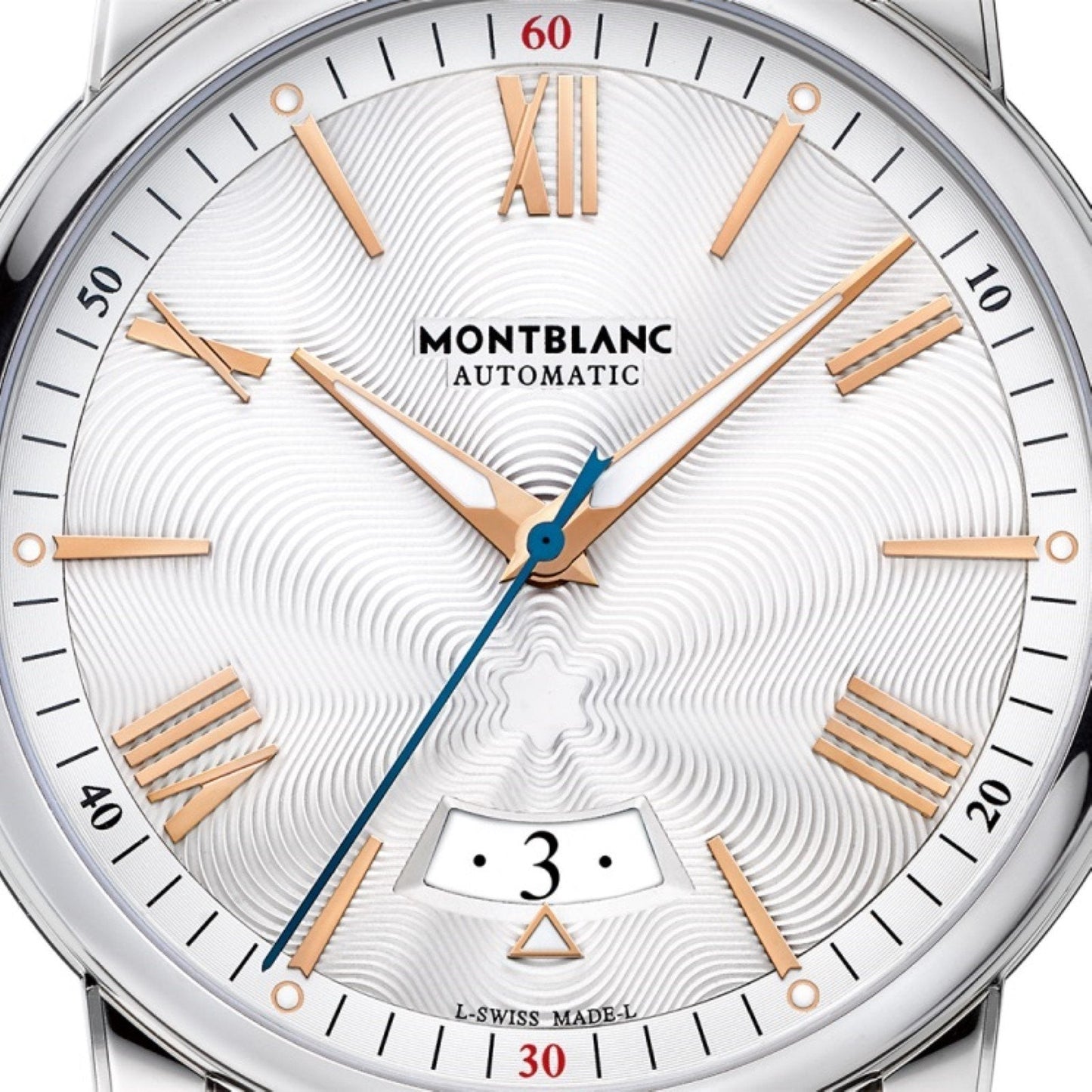 Montblanc orologio 4810 Date 42mm argento automatico acciaio 114852