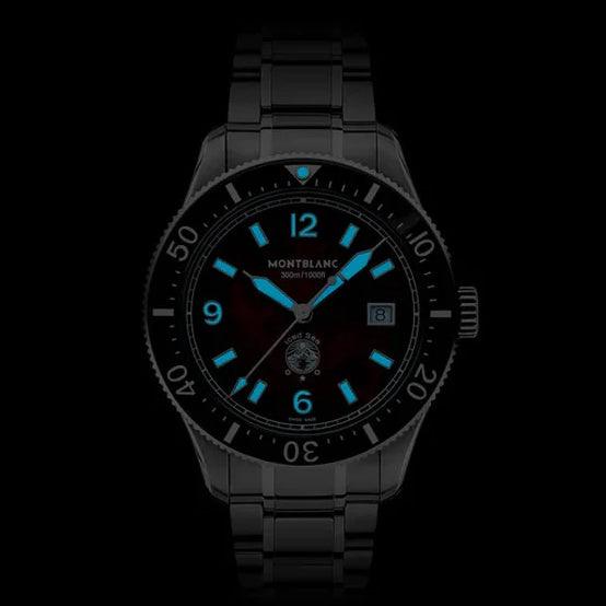 Montblanc orologio Iced Sea Date 41mm bordeaux automatico acciaio 132291
