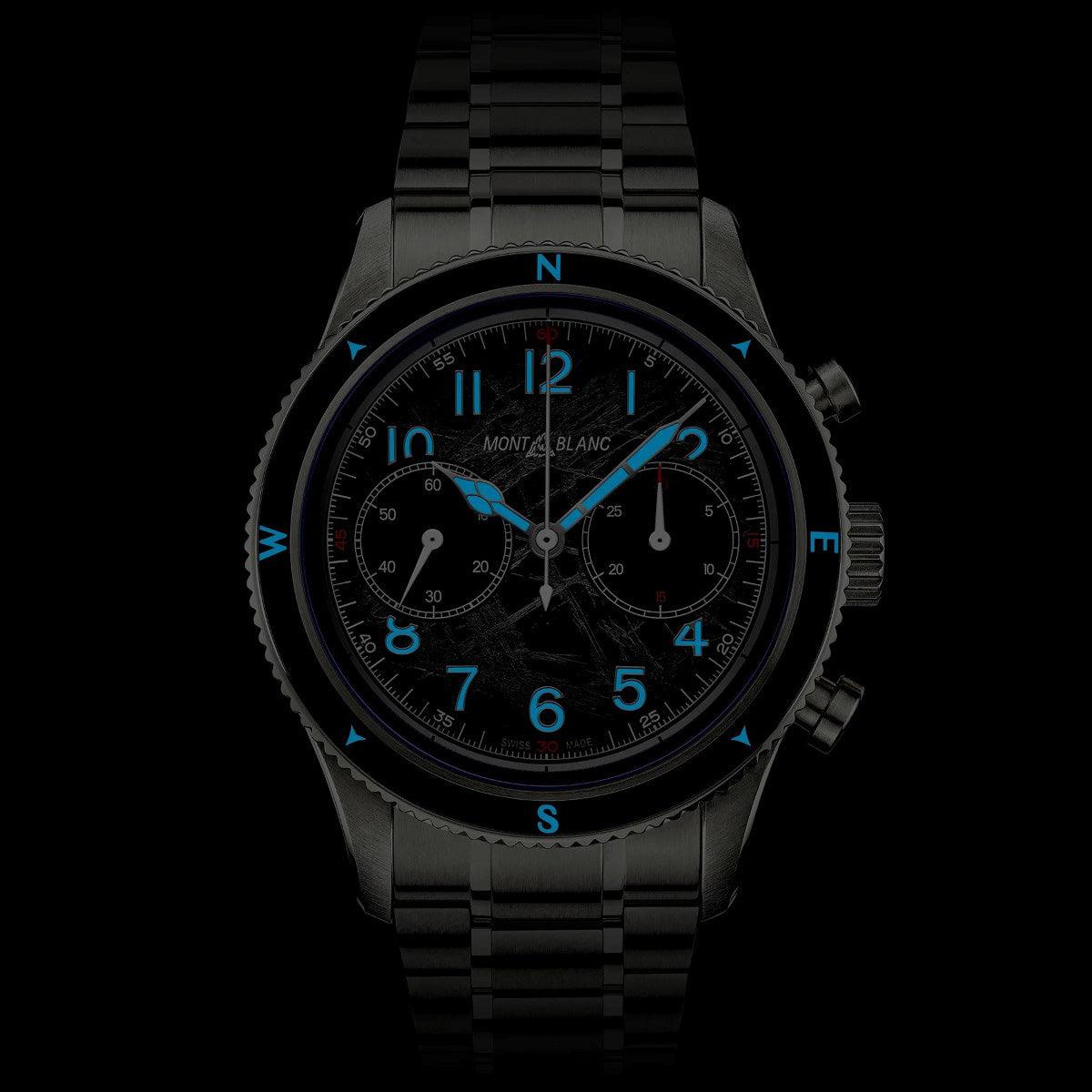 Montblanc orologio Montblanc 1858 Automatic Chronograph 0 Oxygen The 8000 42mm grigio automatico acciaio 130983