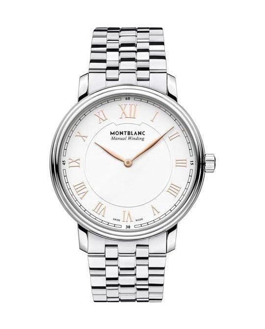 Montblanc orologio Tradition Manual Winding 40mm acciaio quadrante bianco 119963