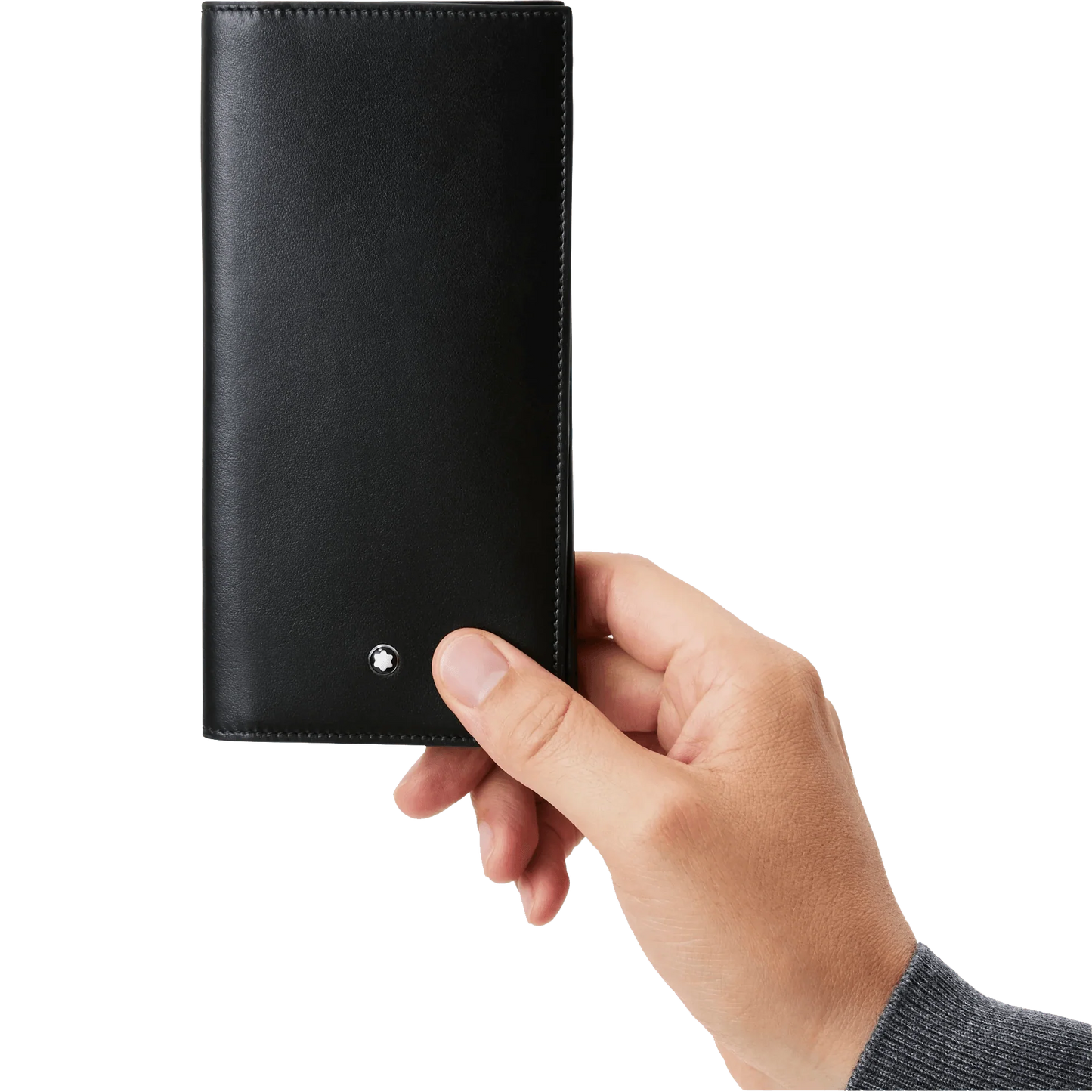 Montblanc portafoglio lungo 15 scomparti Meisterstück nero 129680