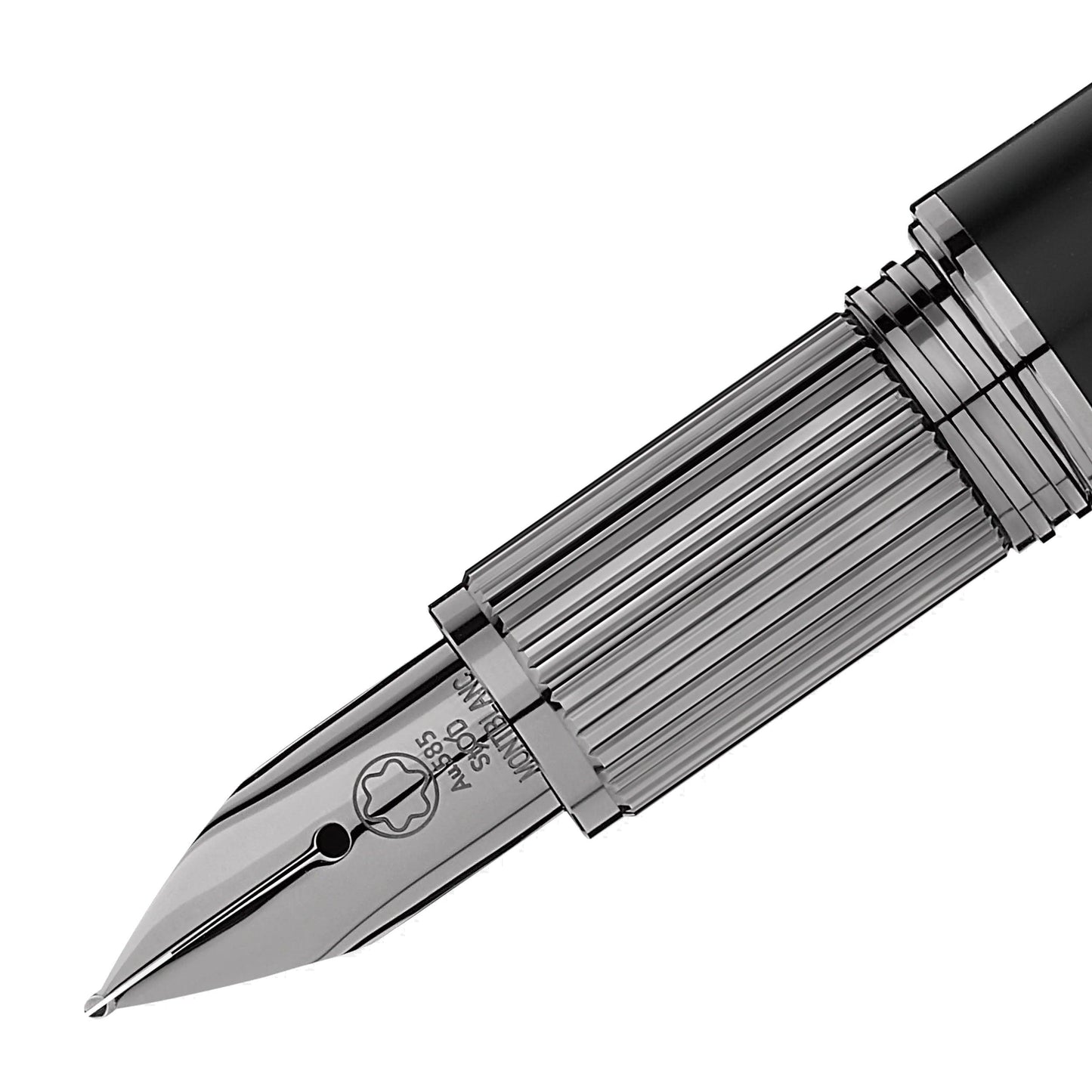 Montblanc stilografica StarWalker UltraBlack resina pregiata punta F 126339