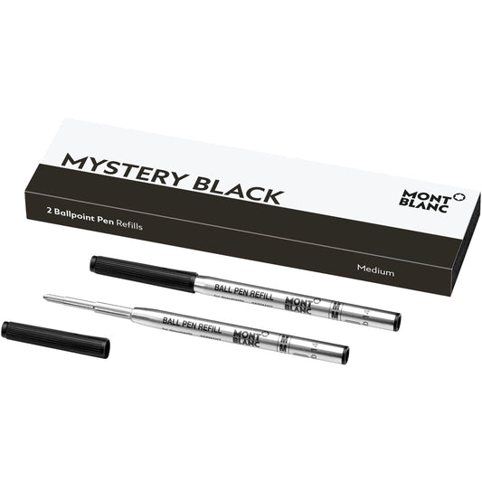 Montblanc 2 refill per penna a sfera (M) Mystery Black nero 128211