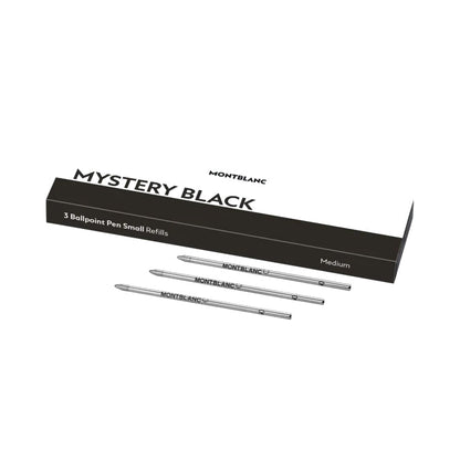 Montblanc 3 refill piccoli per penna a sfera Mystery Black nero 128222