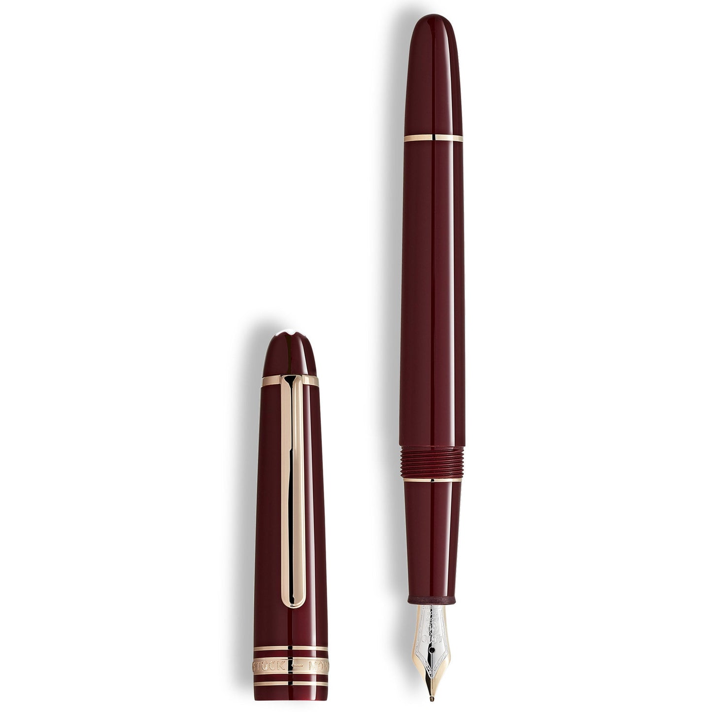 Montblanc stilografica Meisterstück bordeaux classique punta M 133014