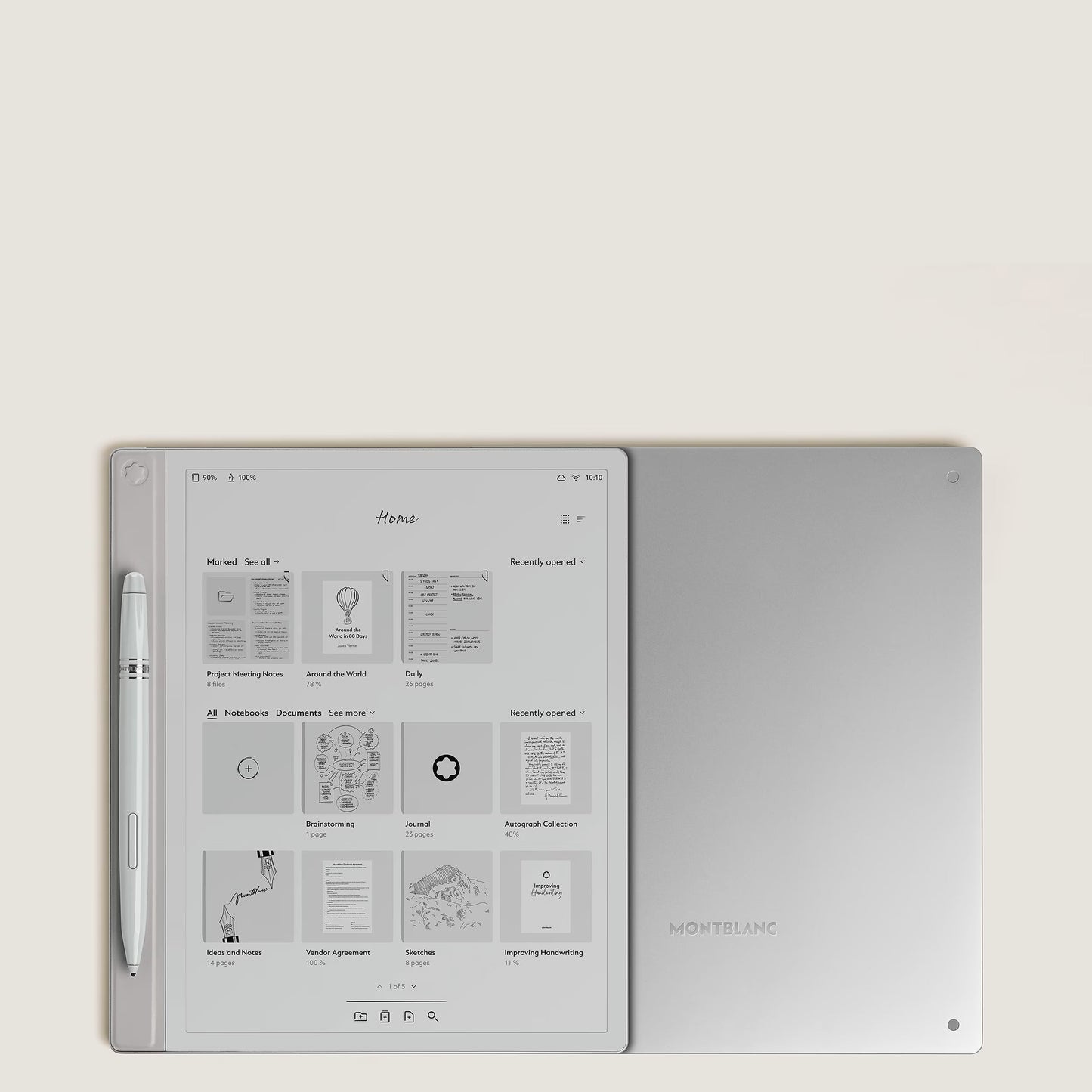 Montblanc Digital Paper argento 135012