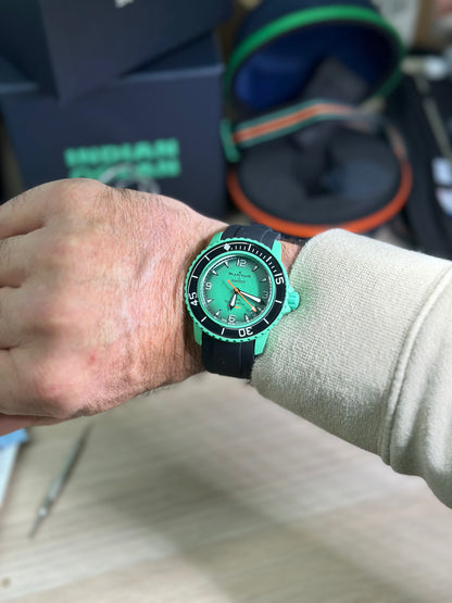 Cinturini BLANC in silicone da 22mm (Es. BlancpainxSwatch)