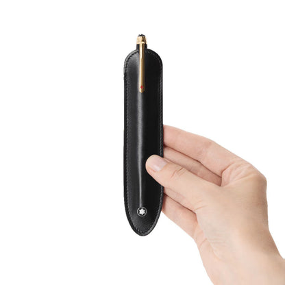 Montblanc astuccio per 1 strumento da scrittura Meisterstück nero 198338