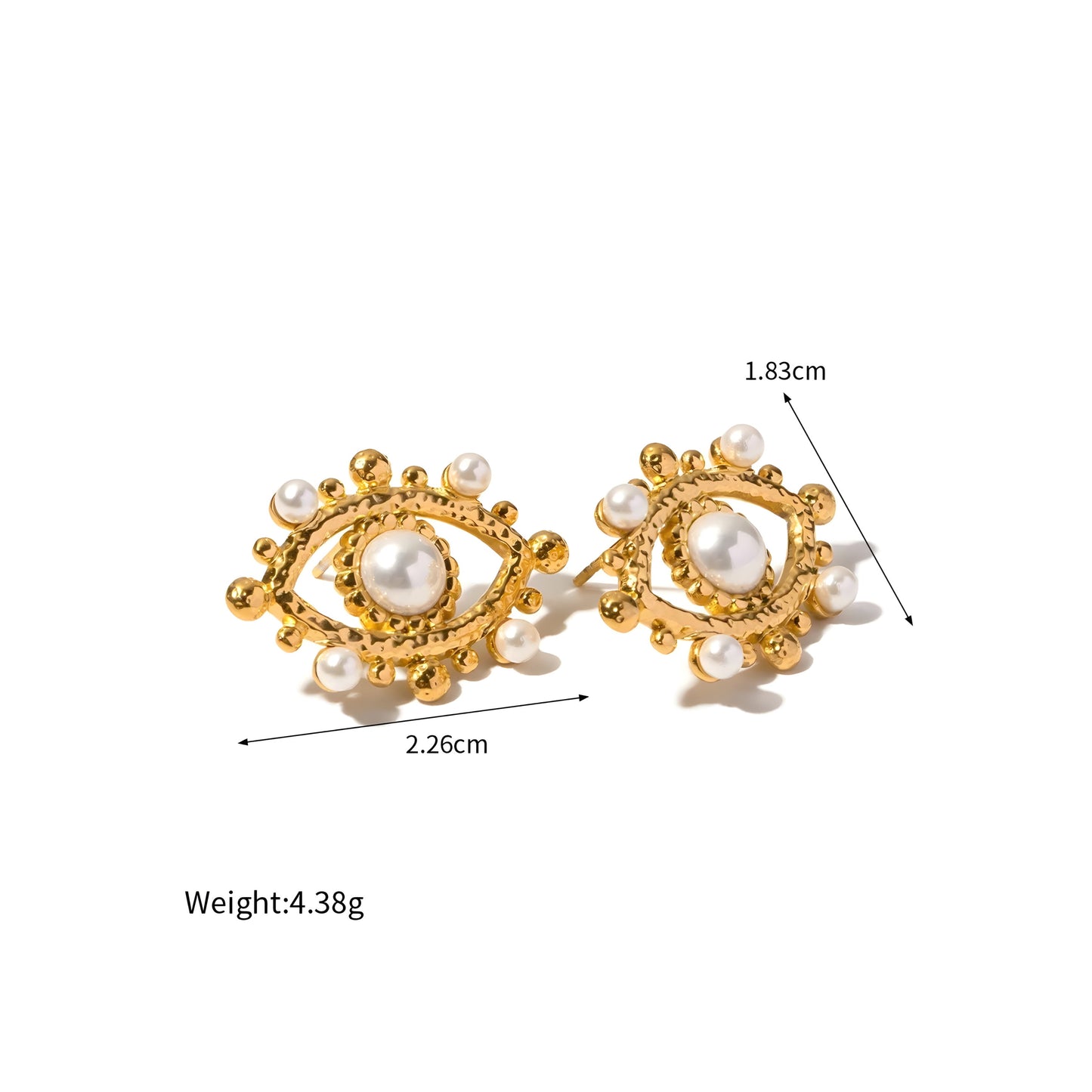 BEHI REBECCA stud EARRINGS