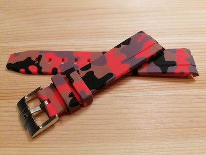 Cinturini silicone avvolgenti CAMOUFLAGE per Omega X Swatch