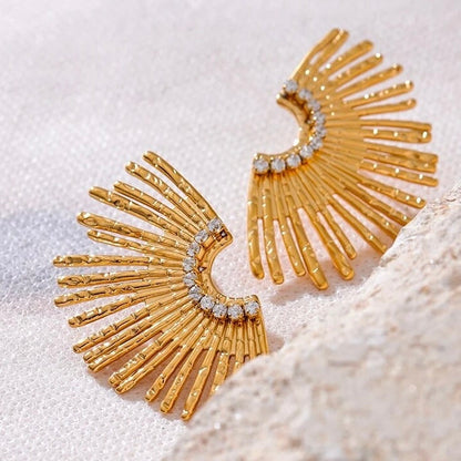 BEHI INDIGAMOND EARRINGS