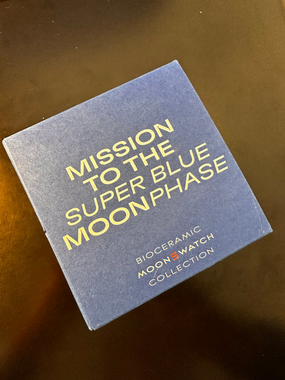 Orologio OmegaxSwatch Super Blue Moonphase Edizione Limitata S033N700