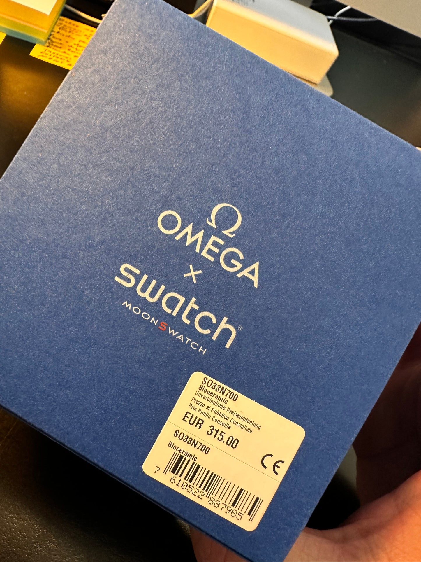 Orologio OmegaxSwatch Super Blue Moonphase Edizione Limitata S033N700