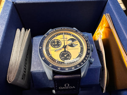 Orologio OmegaxSwatch Super Blue Moonphase Edizione Limitata S033N700