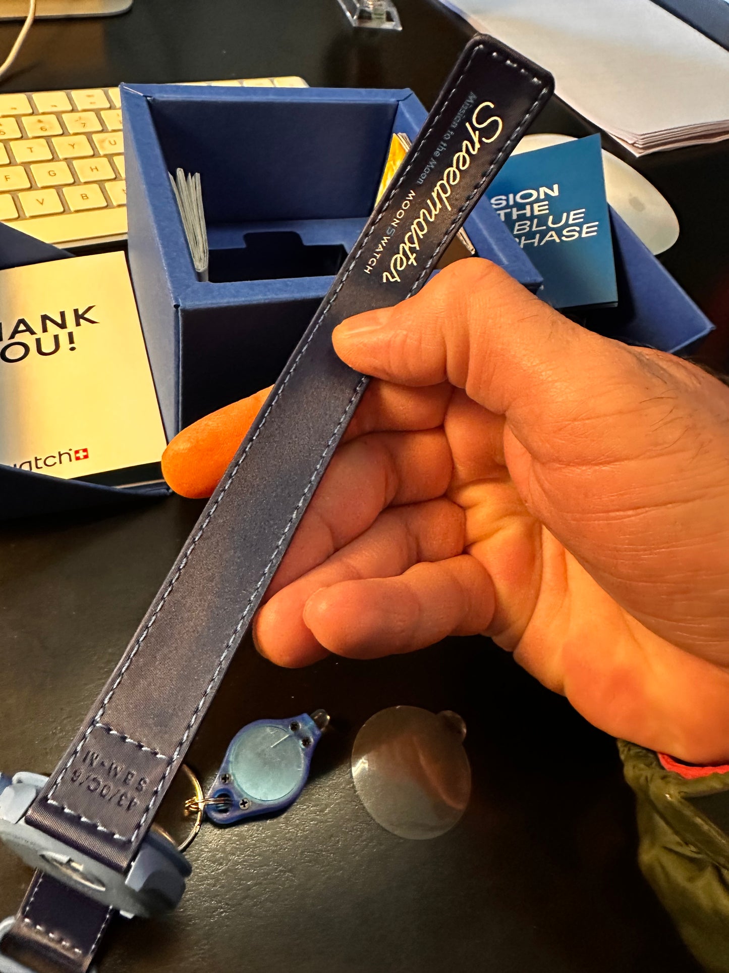 Orologio OmegaxSwatch Super Blue Moonphase Edizione Limitata S033N700