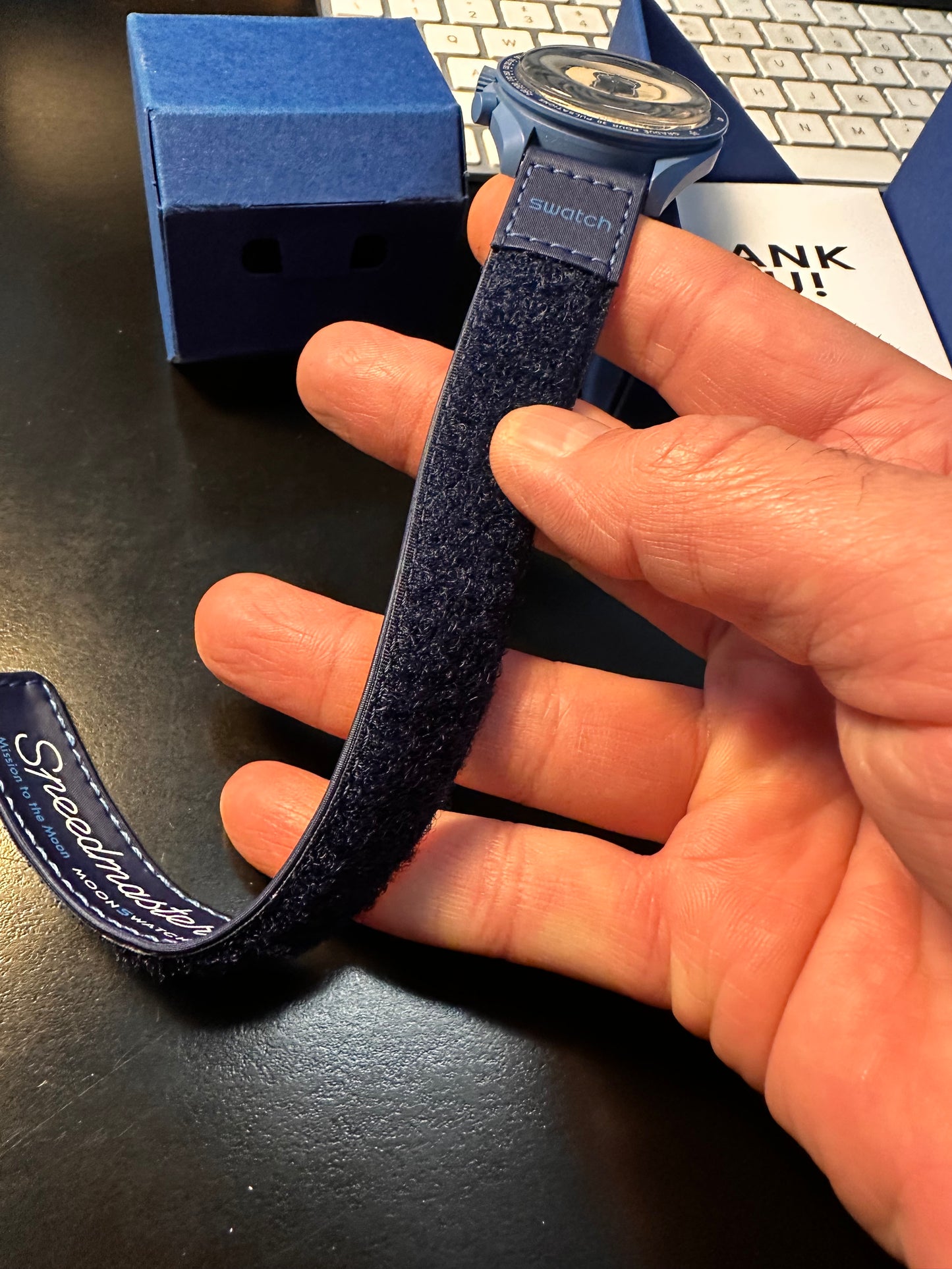 Orologio OmegaxSwatch Super Blue Moonphase Edizione Limitata S033N700