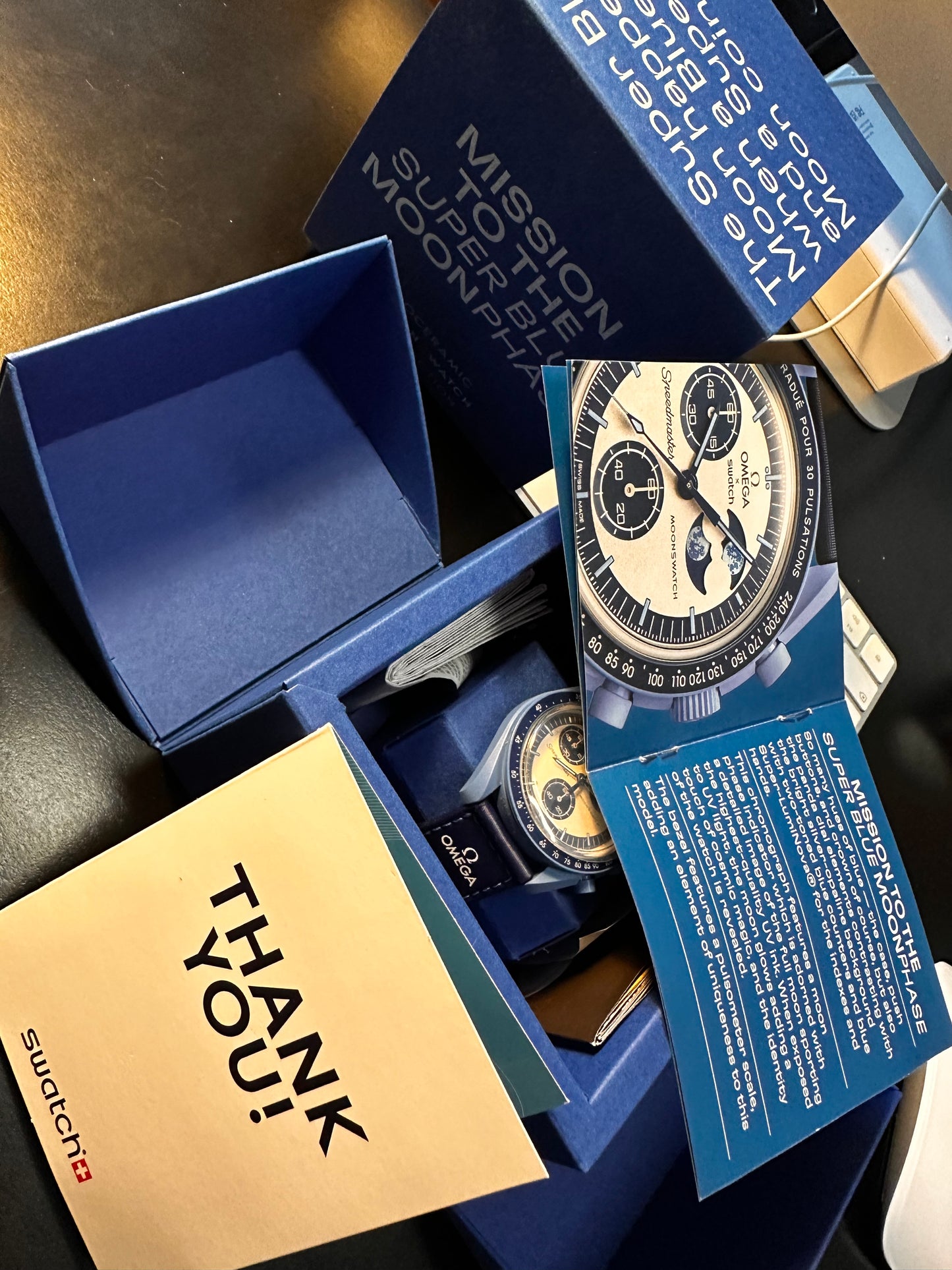 Orologio OmegaxSwatch Super Blue Moonphase Edizione Limitata S033N700