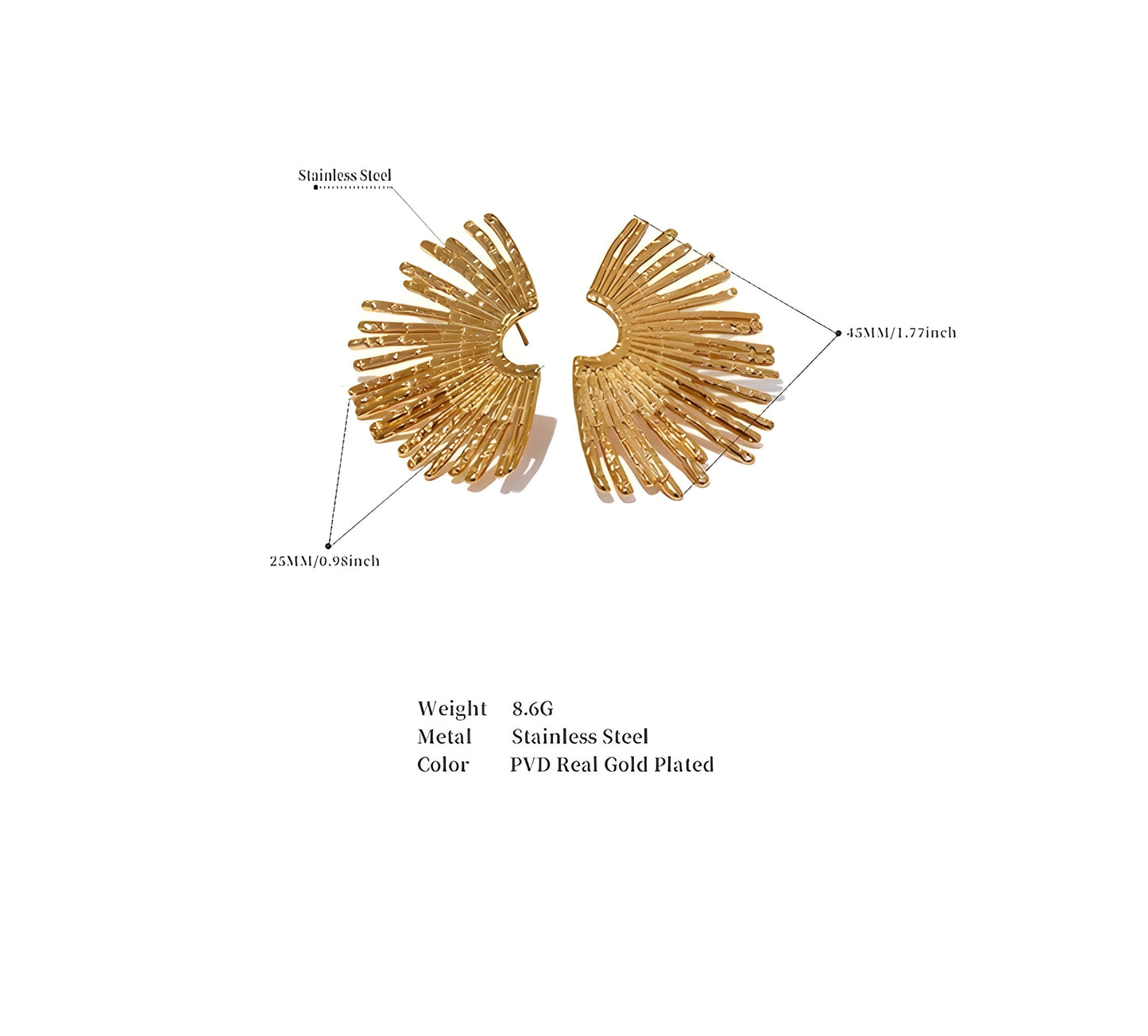 BEHI INDIGO EARRINGS