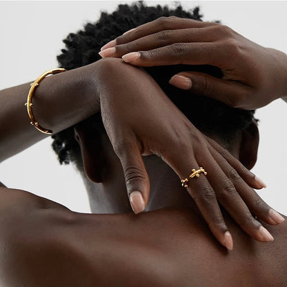 BEHI FLORELLE BRACELET & RING SET