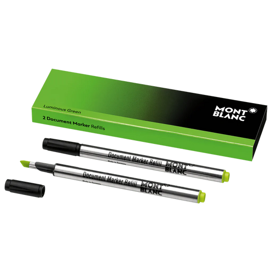 Montblanc 2 refill per evidenziatore Luminous Green document marker 128253