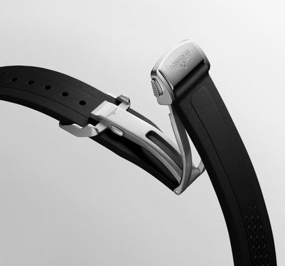 Longines orologio Conquest 38mm nero automatico acciaio L3.720.4.52.9