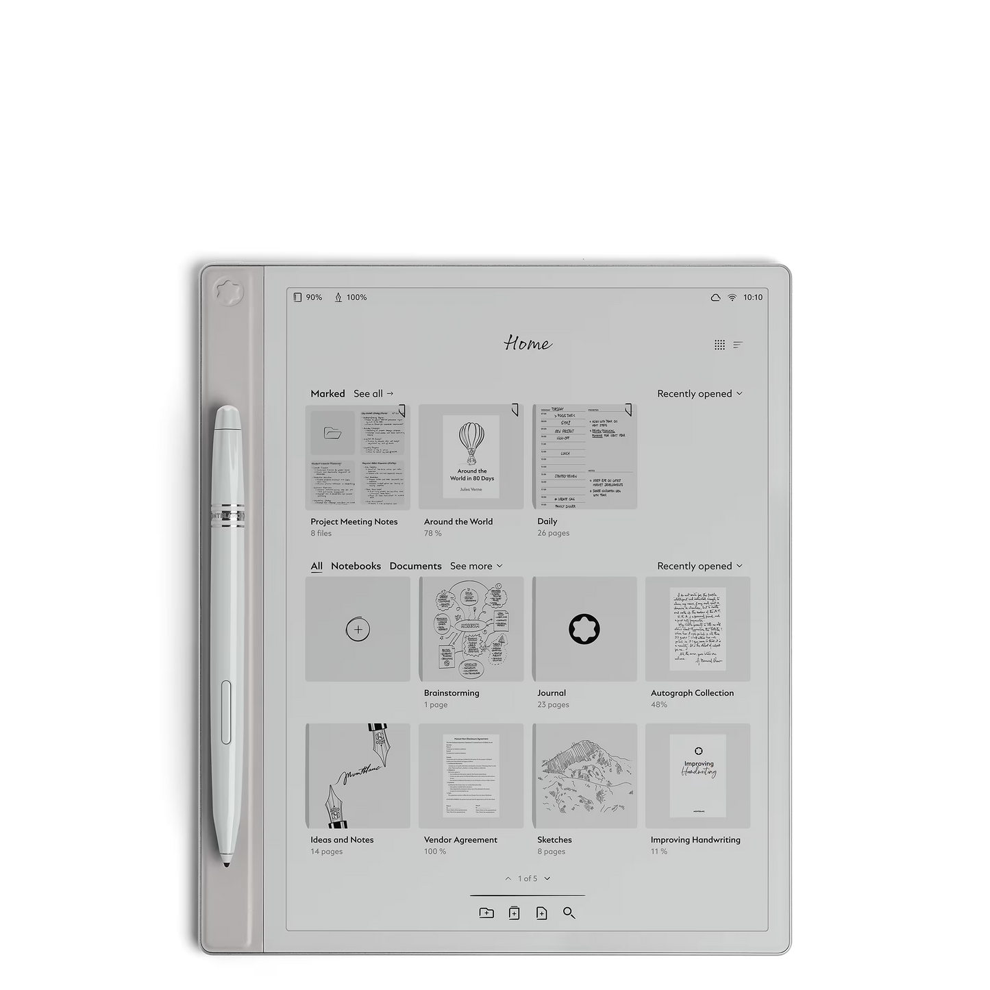 Montblanc Digital Paper argento 135012