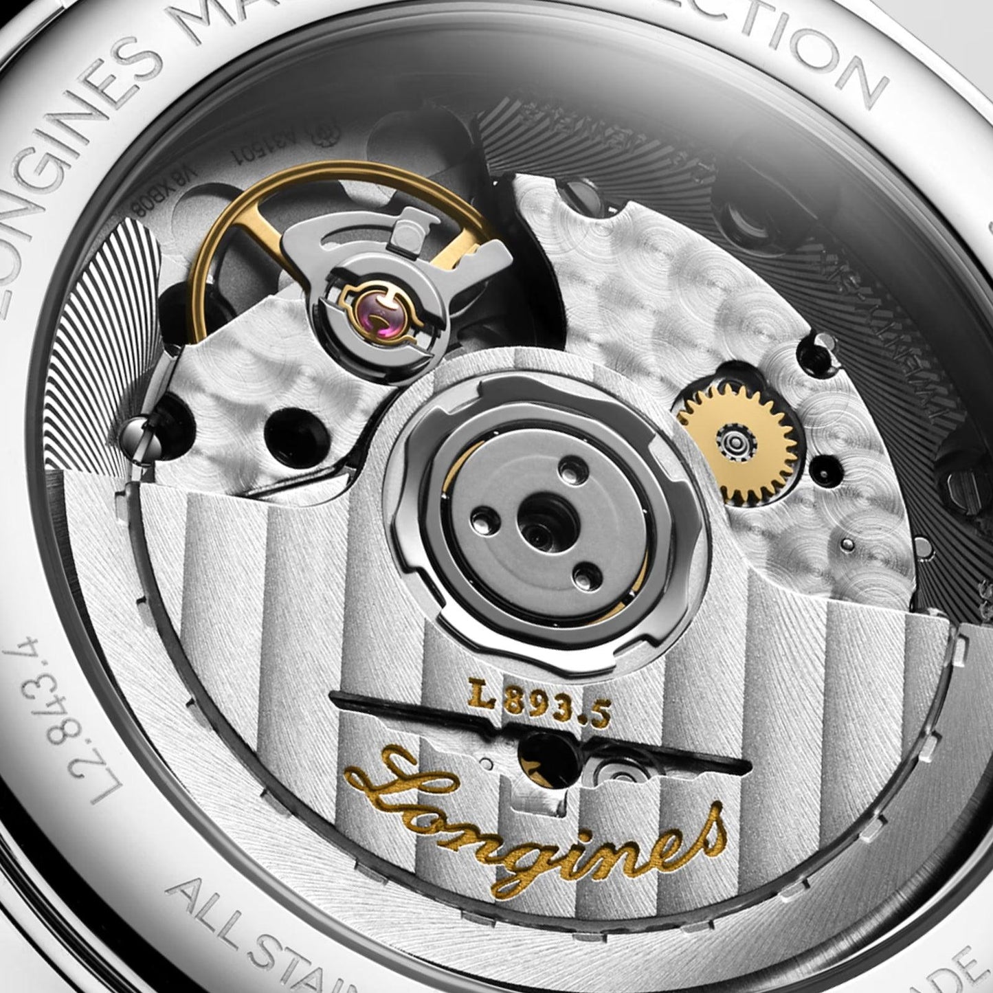 Longines orologio Master Collection 38mm antracite automatico acciaio L2.843.4.63.2