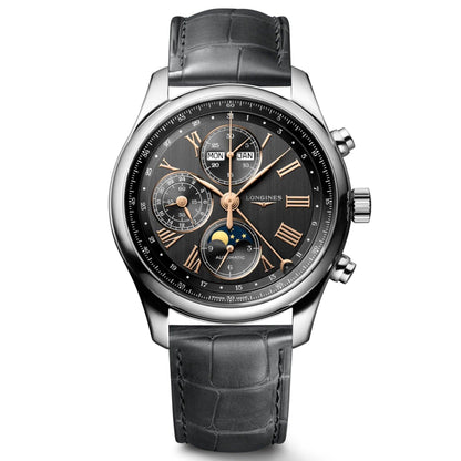 Longines orologio Master Collection 42mm antracite automatico acciaio L2.773.4.61.2