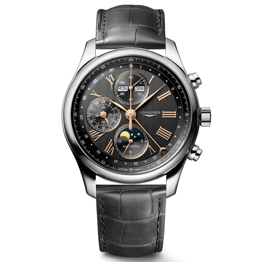 Longines orologio Master Collection 42mm antracite automatico acciaio L2.773.4.61.2