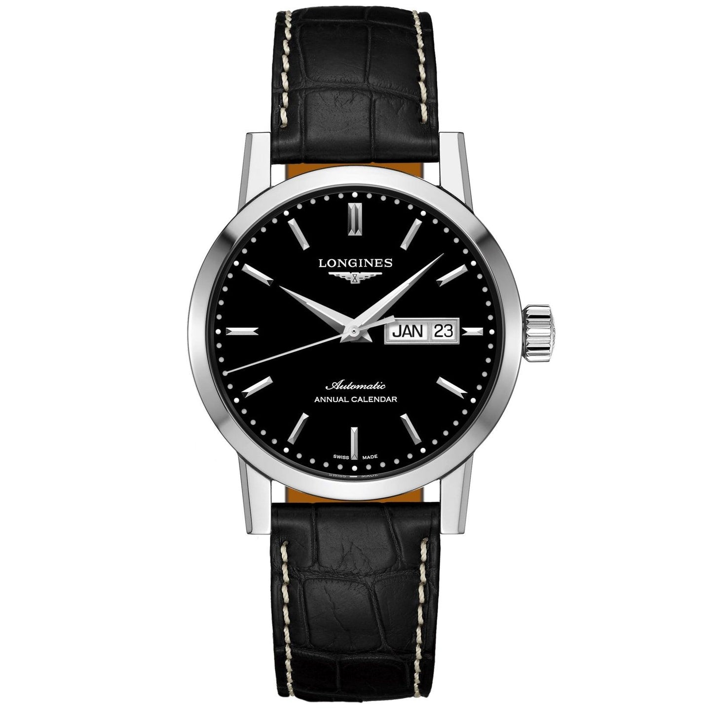 Longines orologio The Longines 1832 40mm nero automatico acciaio L4.827.4.52.0