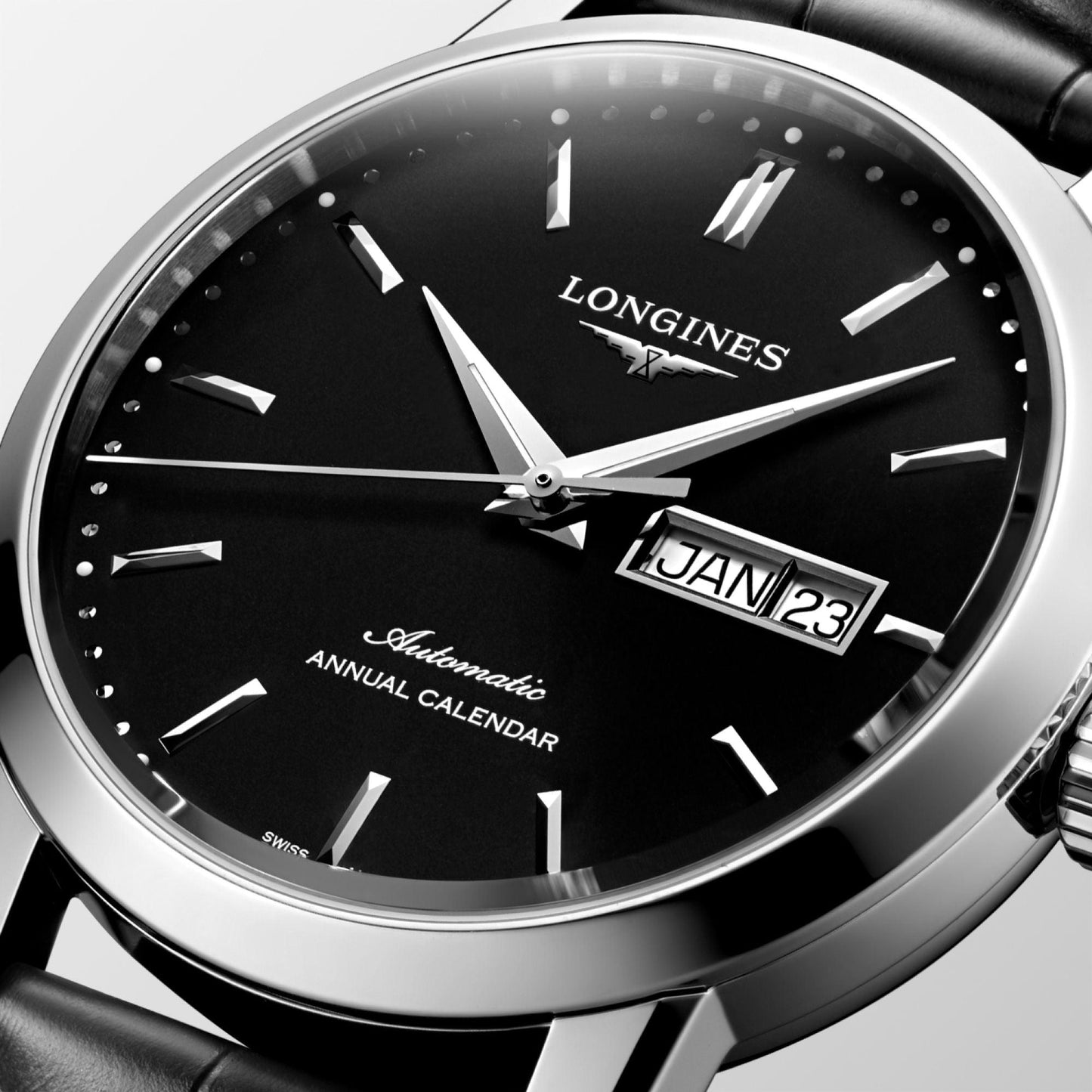 Longines orologio The Longines 1832 40mm nero automatico acciaio L4.827.4.52.0
