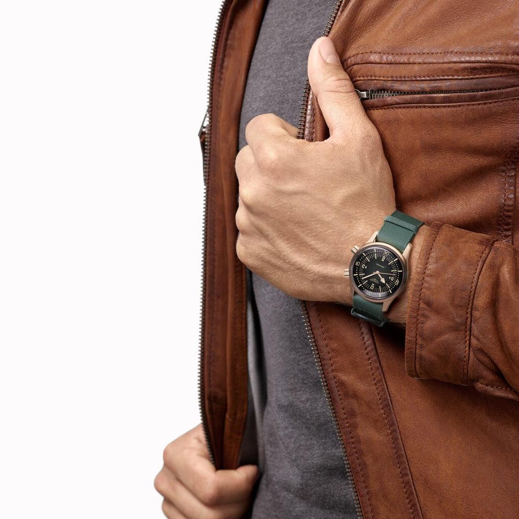 Longines orologio The Longines Legend Diver Watch 42mm verde automatico bronzo titanio L3.774.1.50.2