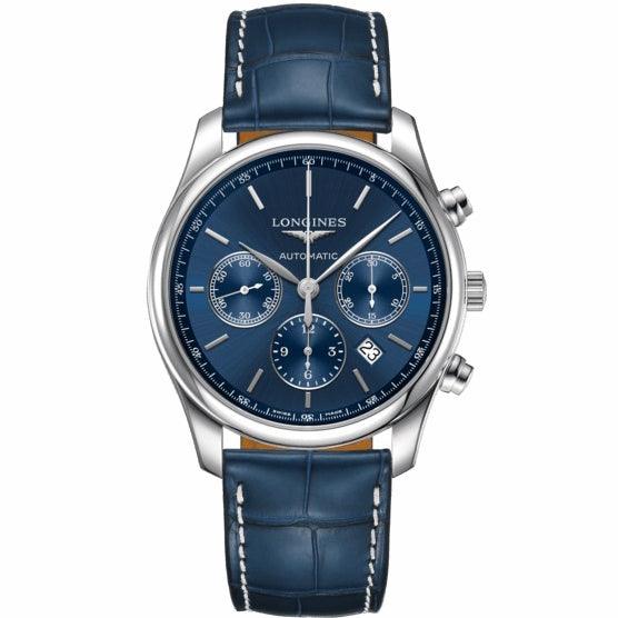Longines orologio The Longines Master Collection 42mm blu acciaio uomo cronografo automatico L2.759.4.92.0
