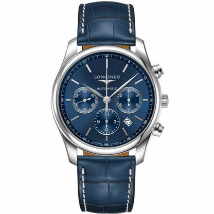 Longines orologio The Longines Master Collection 42mm blu acciaio uomo cronografo automatico L2.759.4.92.0