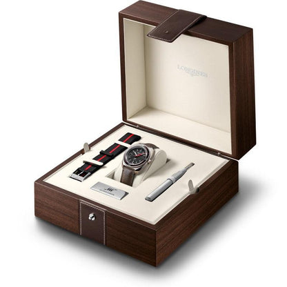 Longines orologio Ultra-Chron Box Edition 43mm nero automatico acciaio L2.836.4.52.8