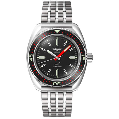 Longines orologio Ultra-Chron Box Edition 43mm nero automatico acciaio L2.836.4.52.9