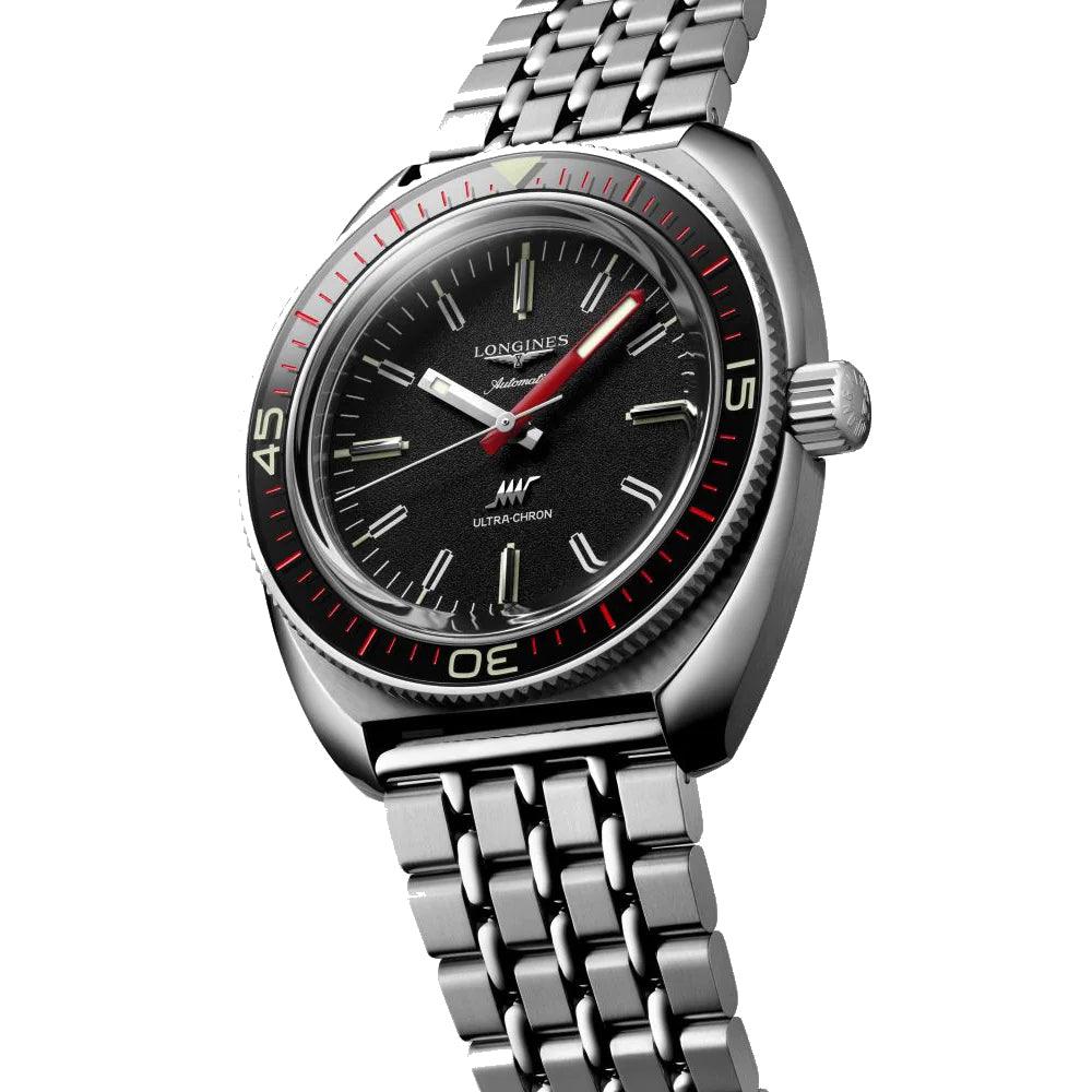 Longines orologio Ultra-Chron Box Edition 43mm nero automatico acciaio L2.836.4.52.9