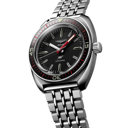 Longines orologio Ultra-Chron Box Edition 43mm nero automatico acciaio L2.836.4.52.9