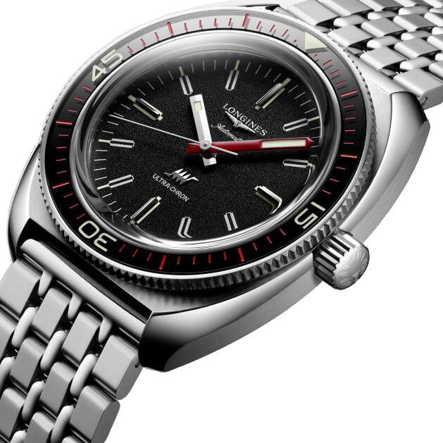 Longines orologio Ultra-Chron Box Edition 43mm nero automatico acciaio L2.836.4.52.9