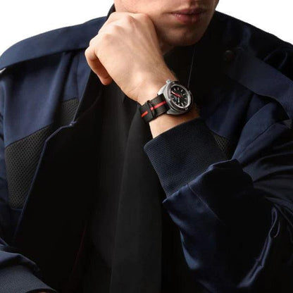 Longines orologio Ultra-Chron Box Edition 43mm nero automatico acciaio L2.836.4.52.9