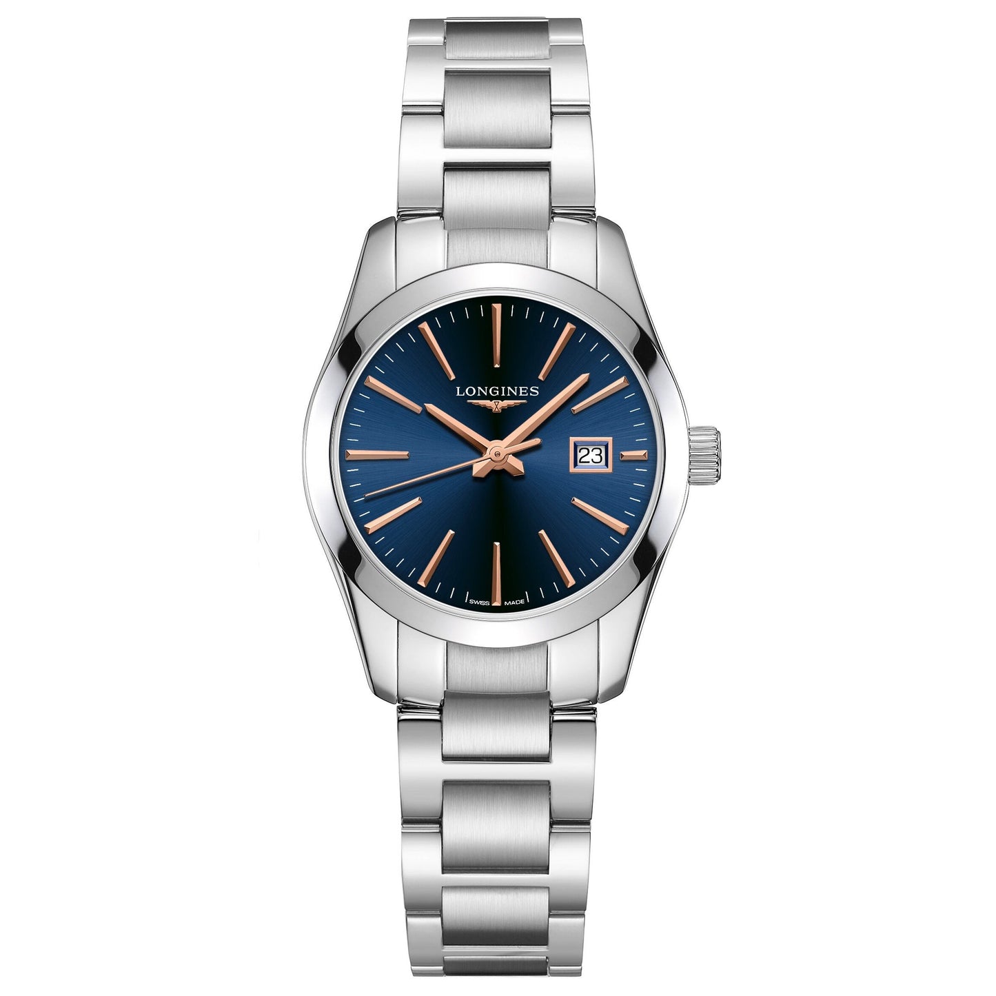 Longines orologio uomo Conquest Classic blu 29,5mm acciaio quarzo L2.286.4.92.6