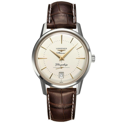 Longines orologio uomo Flaghsip Heritage 38,5mm automatico acciaio L4.795.4.78.2