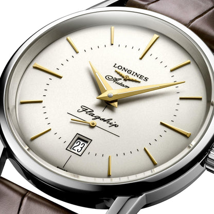 Longines orologio uomo Flaghsip Heritage 38,5mm automatico acciaio L4.795.4.78.2