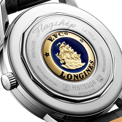 Longines orologio uomo Flaghsip Heritage 38,5mm automatico acciaio L4.795.4.78.2